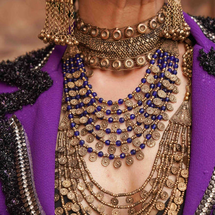 Six Layered Gold Coin Necklace