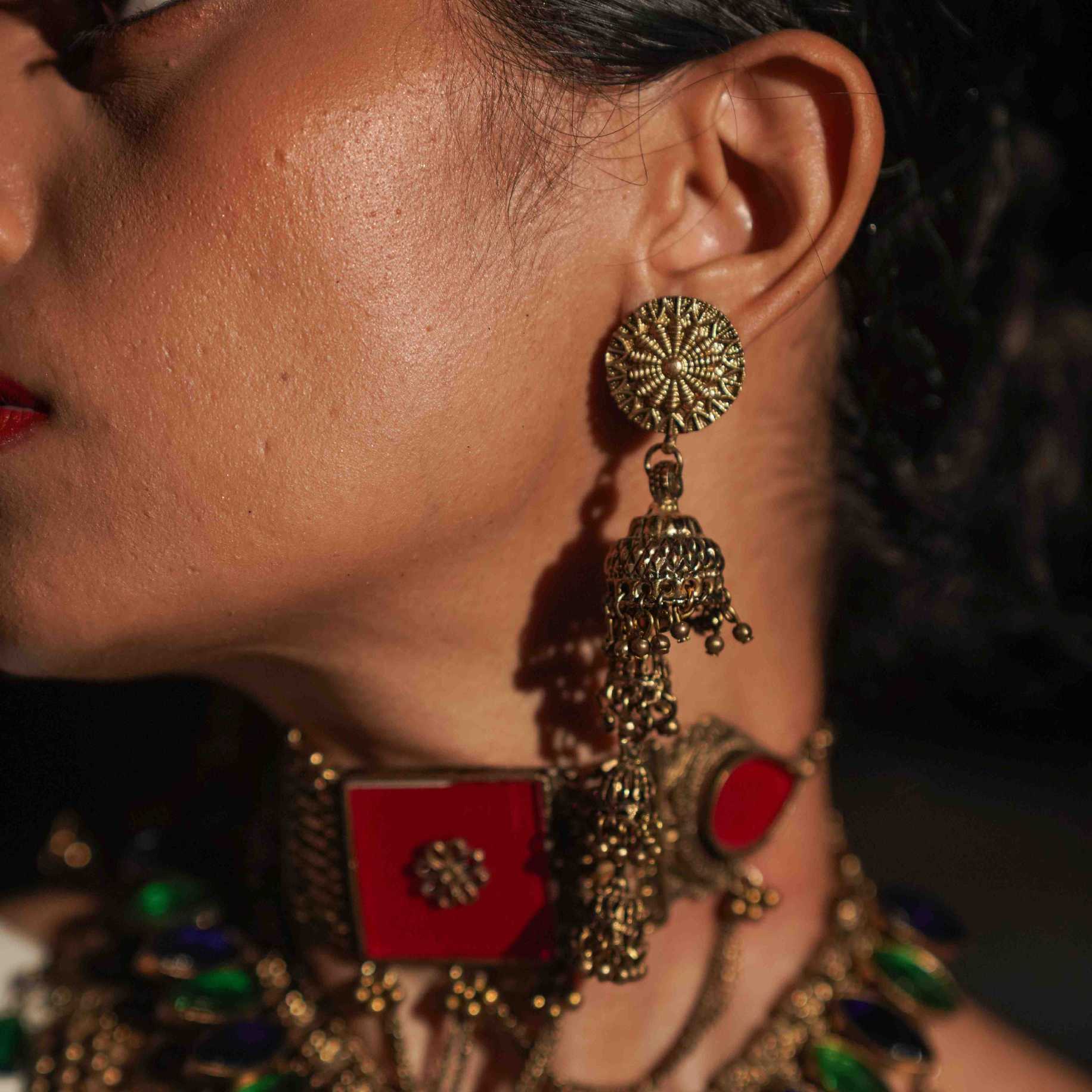 Jhumkha Drop Earrings
