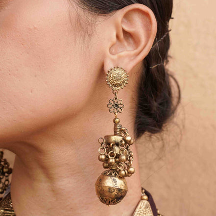 Golden Ball Earrings