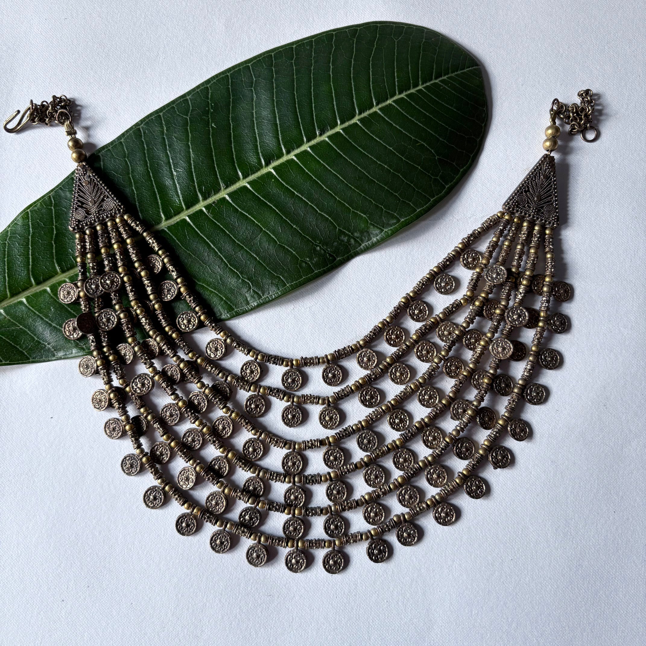 Six Layered Gold Coin Necklace
